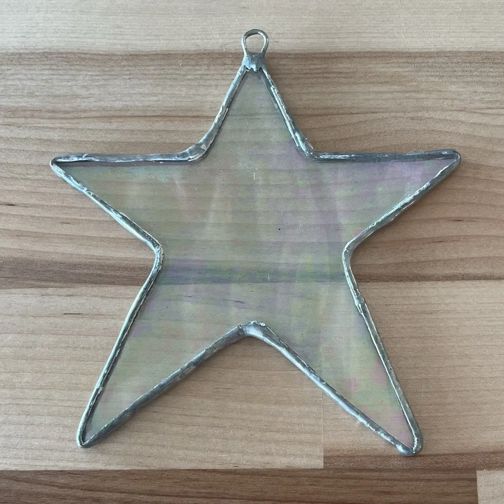 Iridescent Glass Sun Catcher Star 4